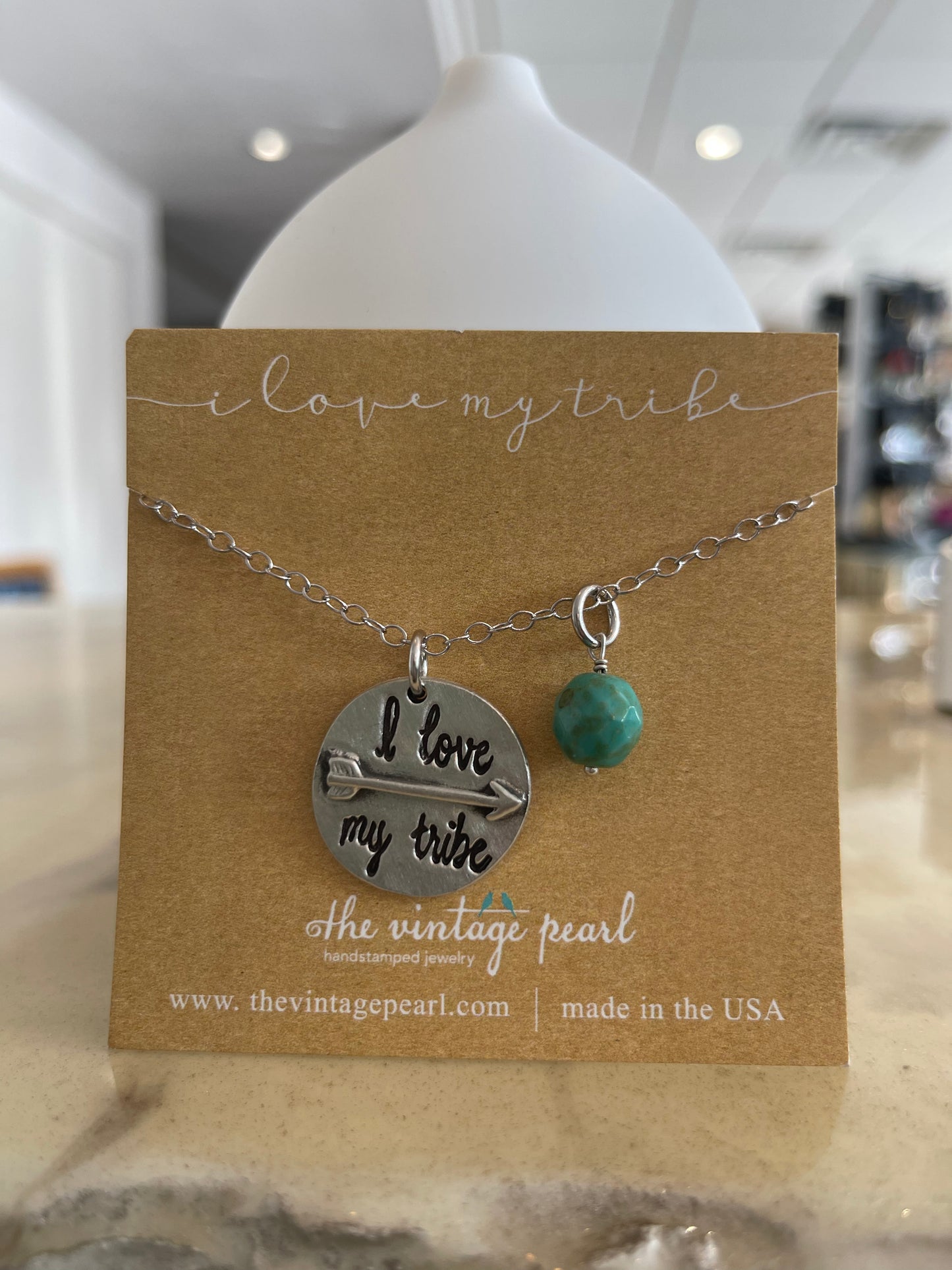 I love my tribe necklace