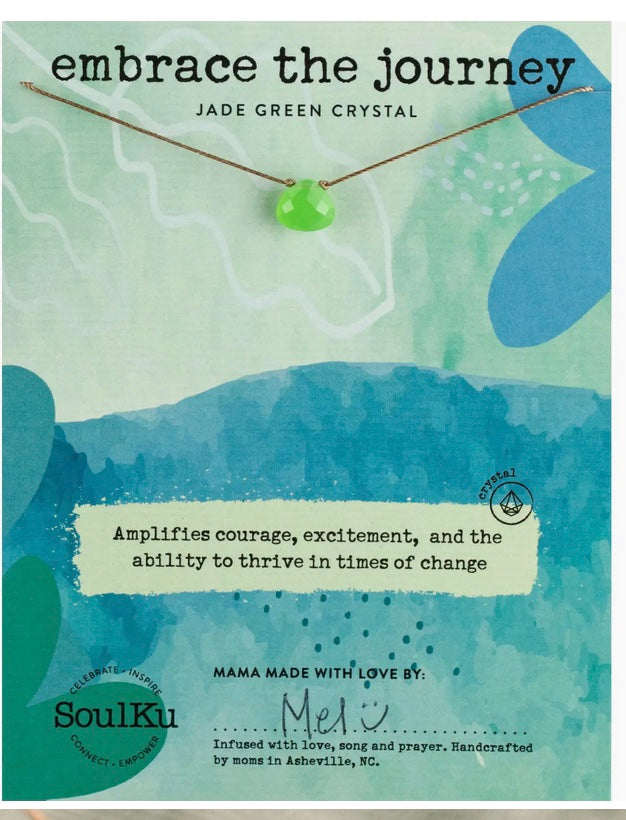 Embrace the Journey- Soul Shine Necklace Jade Green