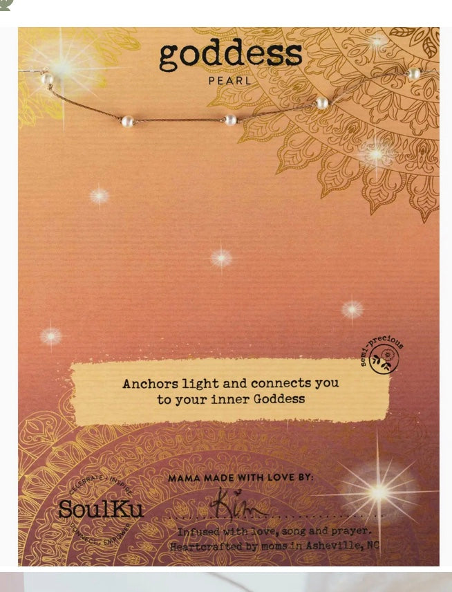 Goddess- Pearl Celestial Necklace