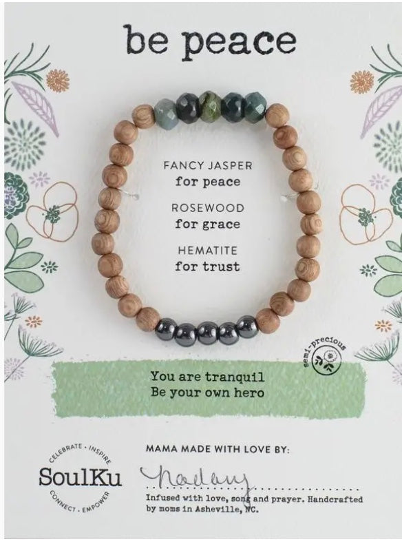 Be Peace- Fancy Jasper Be Your Own Hero Bracelet