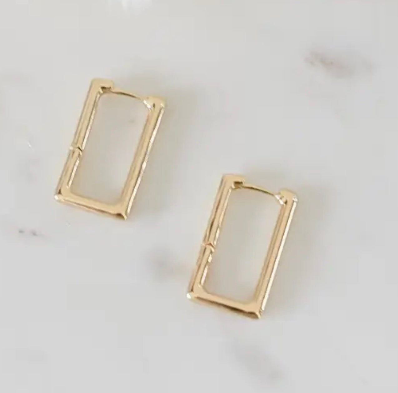 Bella Hoops 18k Gold Plated Earrings