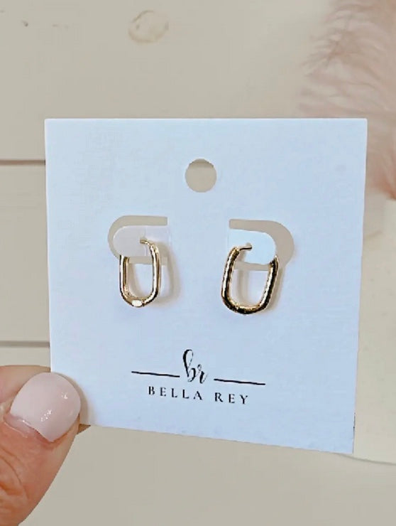 Brileigh Hoops 18k Gold Plated Earrings