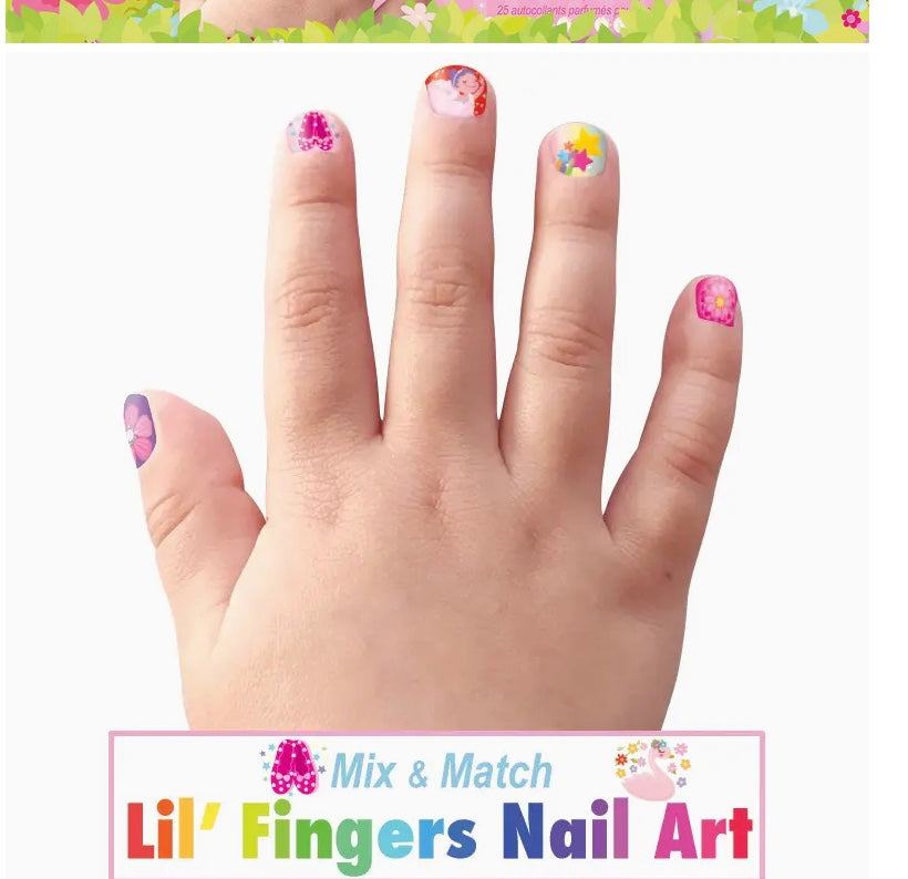 Pretty nail art for kids- Pretty Ballerinas