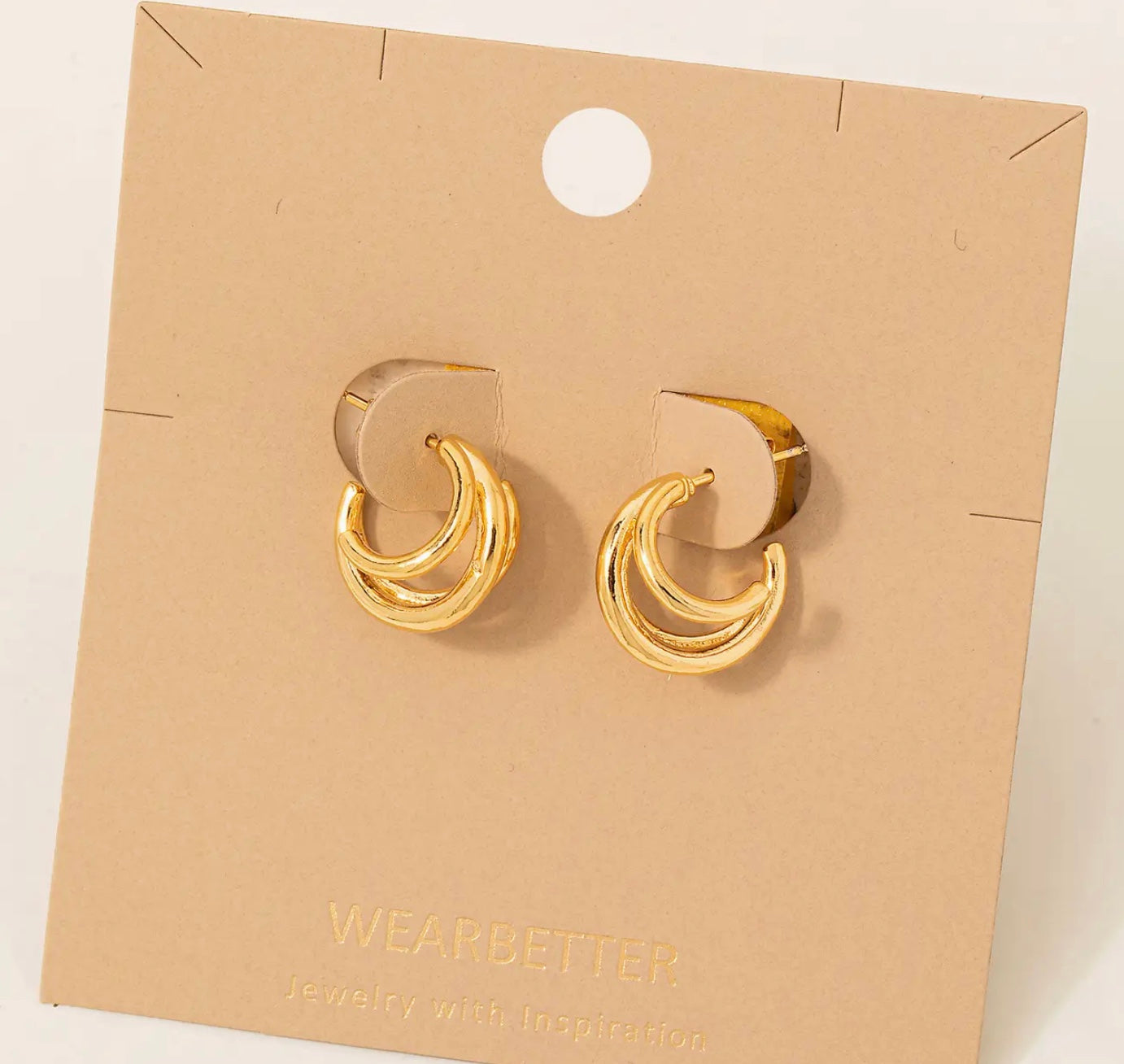 Mini 3 Layered Hoop Earrings