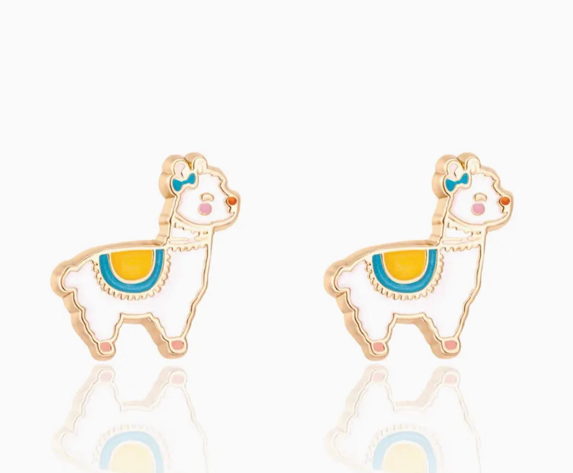 Glama Llama Cutie Stud Earrings