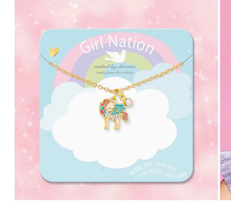 Crystal Unicorn Magic- Sweet Petite Necklace