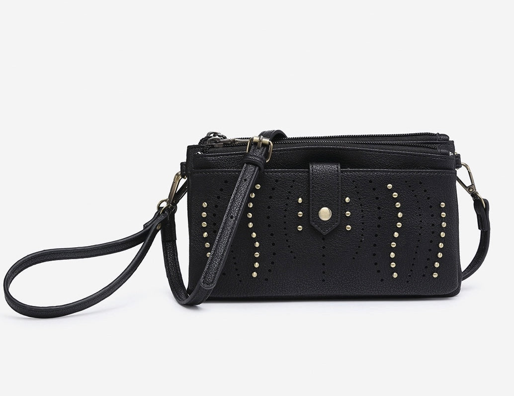 Black - Ayra Studded Wallet