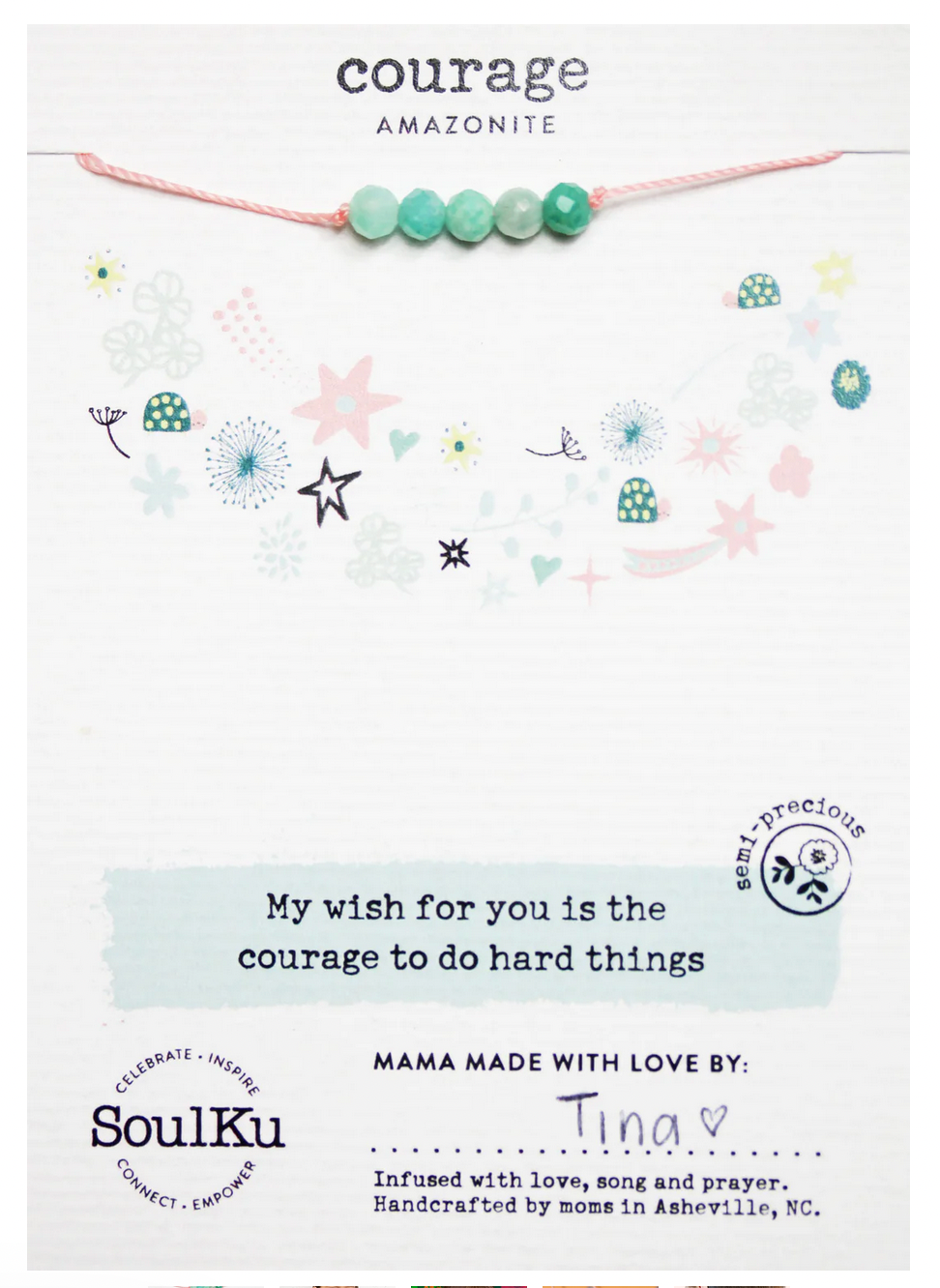 Courage - Amazonite Kids Necklace