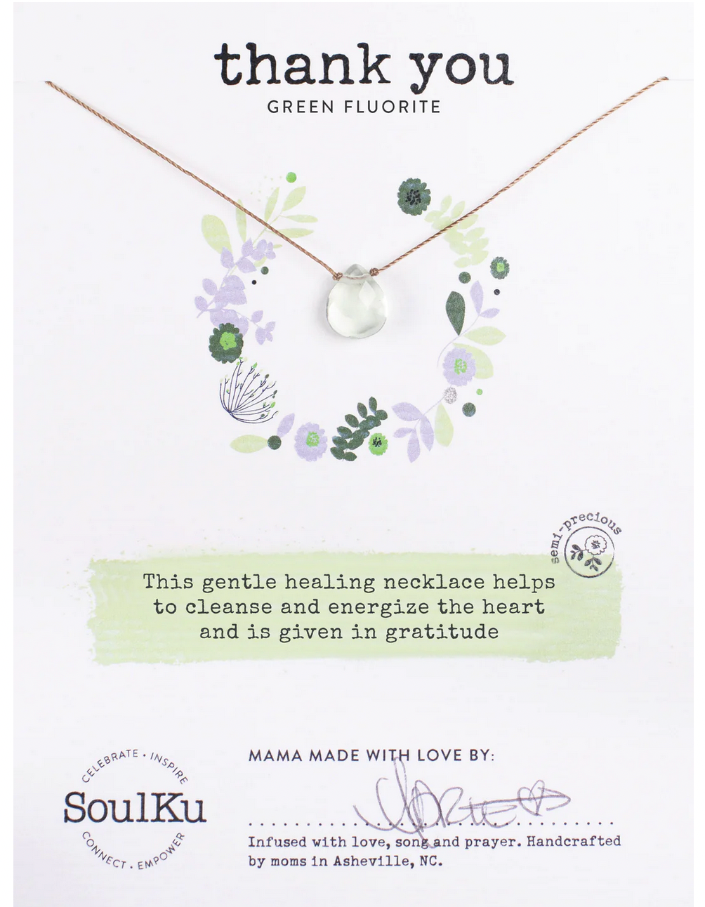 Thank You - Fluorite Necklace