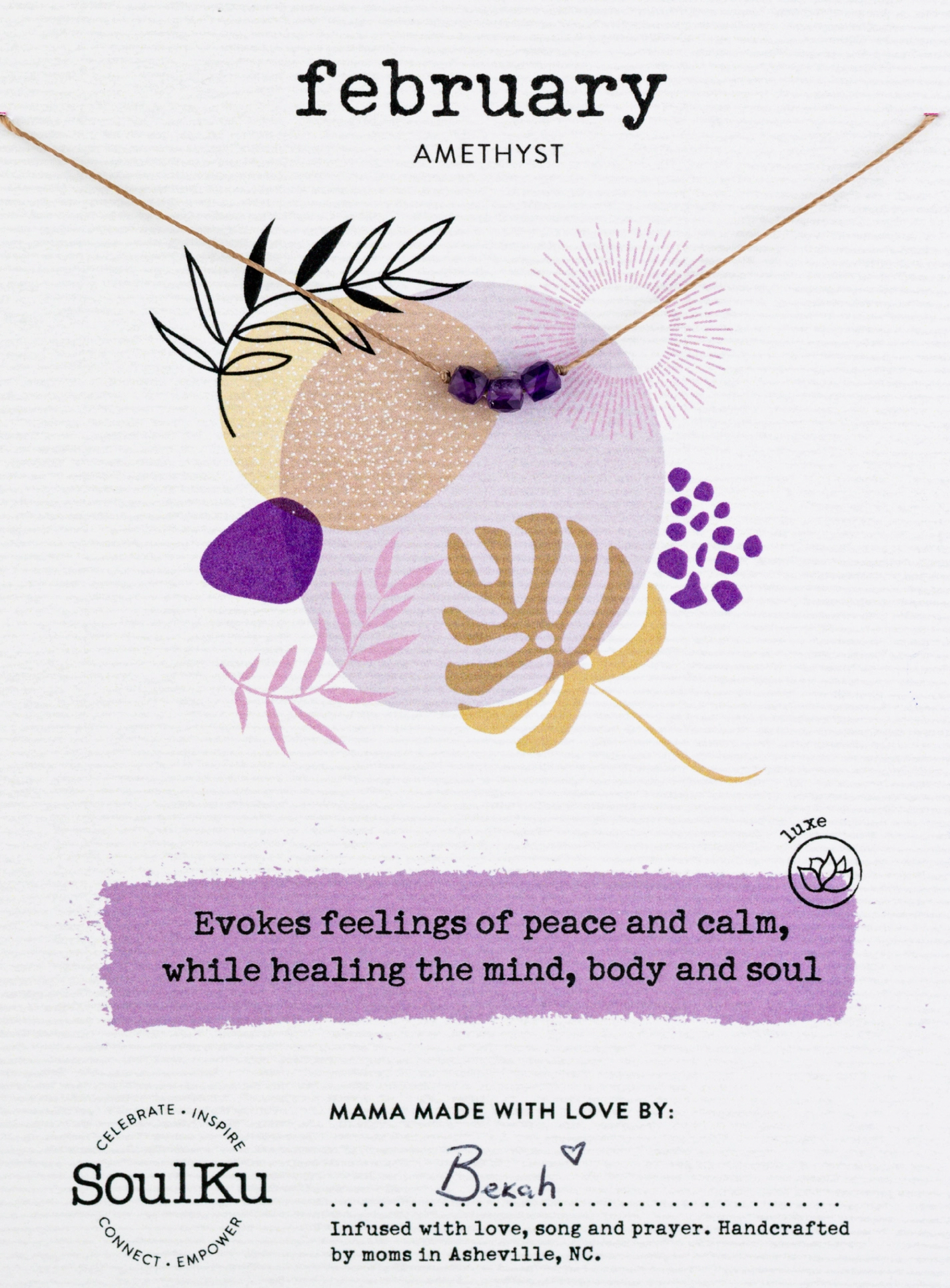 February - Amethyst Necklace