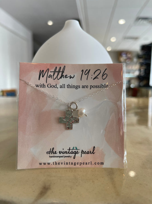 Matthew 19:26 Necklace