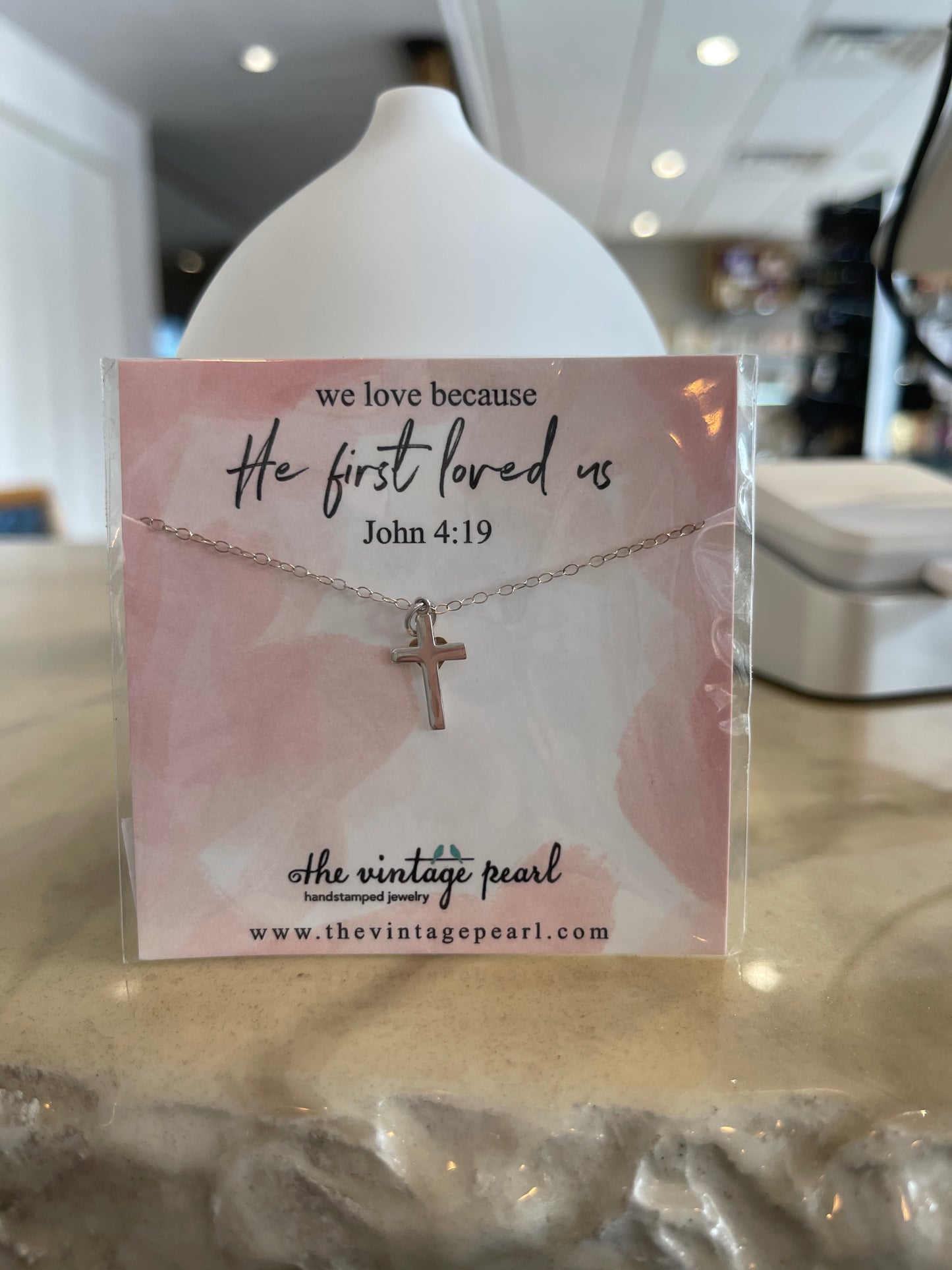 He first loved us necklace