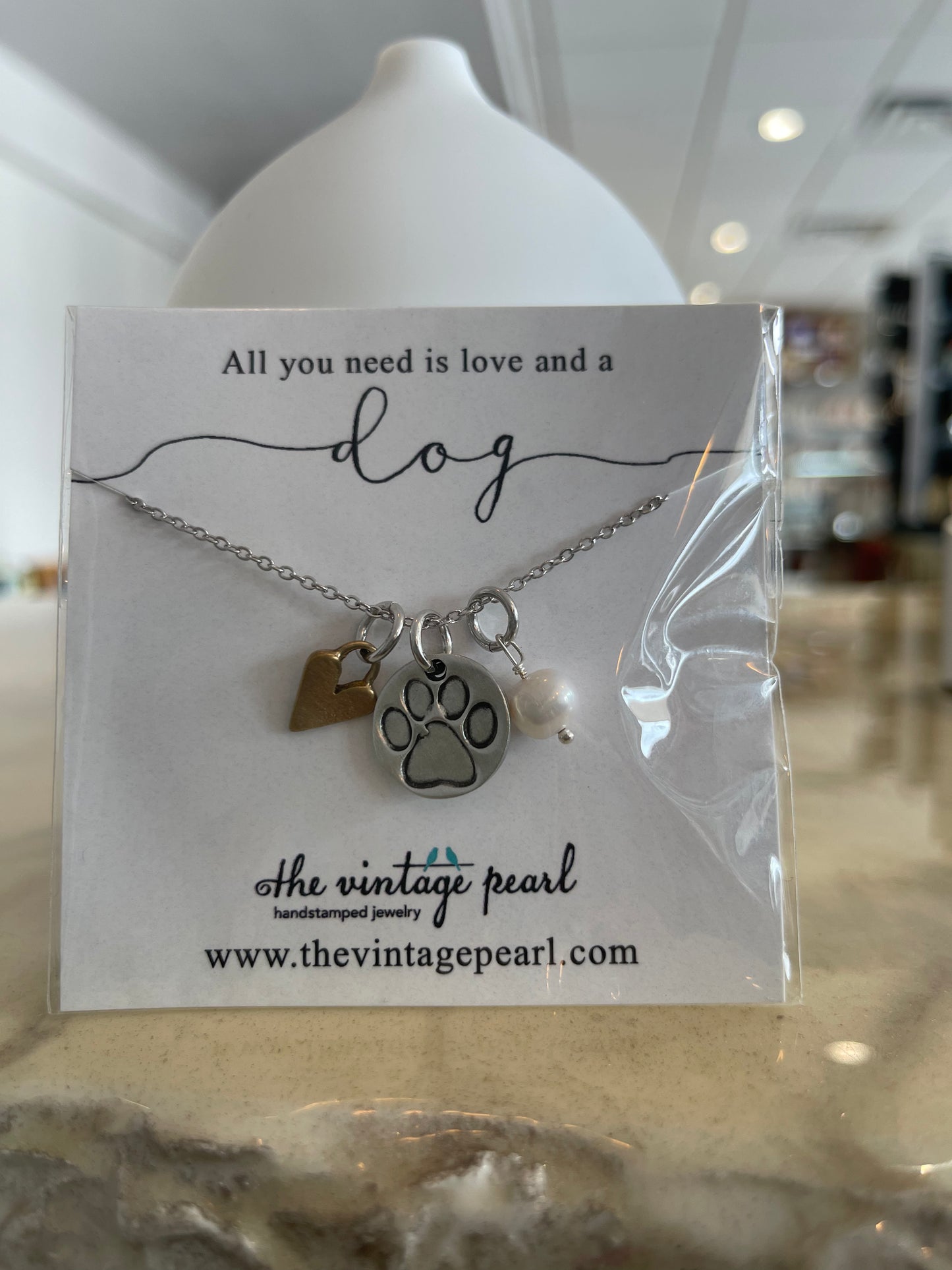 All you need is love and a dog necklace