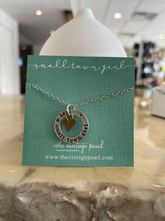 Just a small town girl necklace