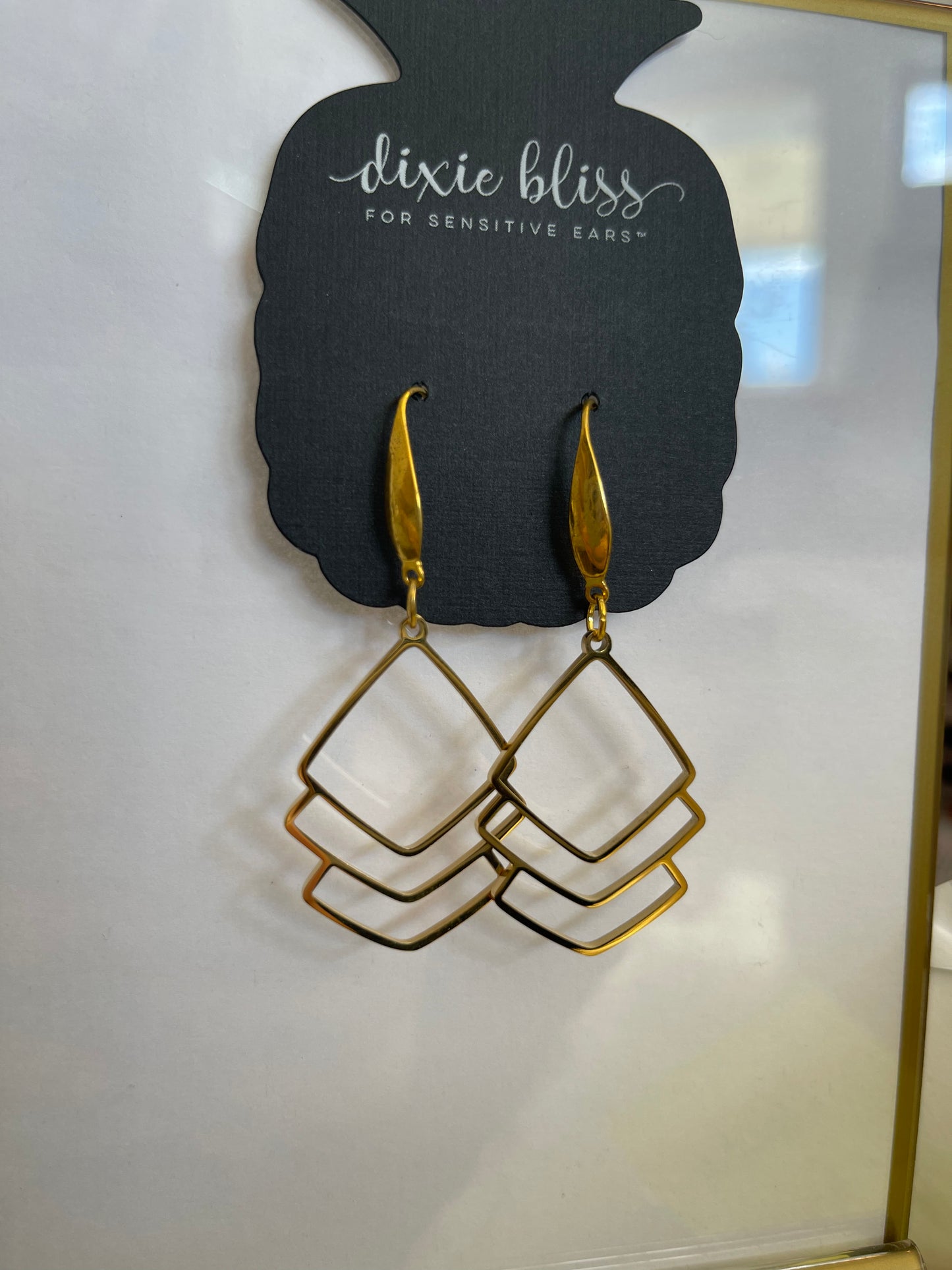 Sweet Belief in Gold Earrings