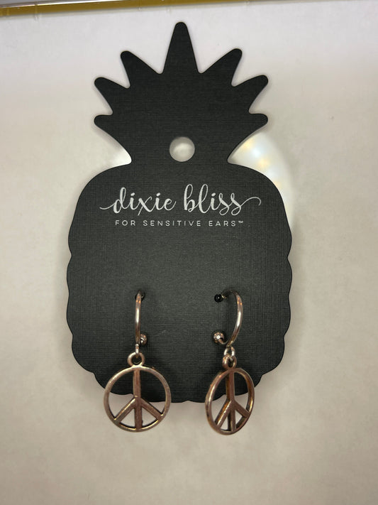 Peace Hoop Earrings