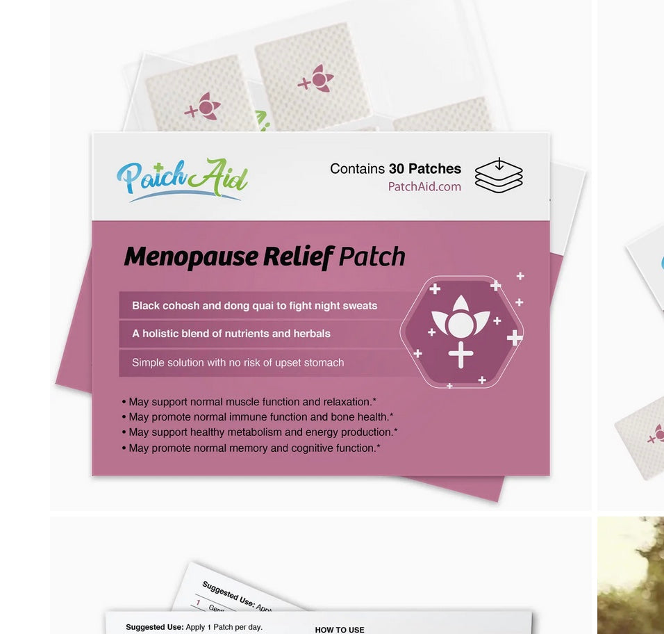 Menopause Relief Patch - Natural Symptom Relief & Support