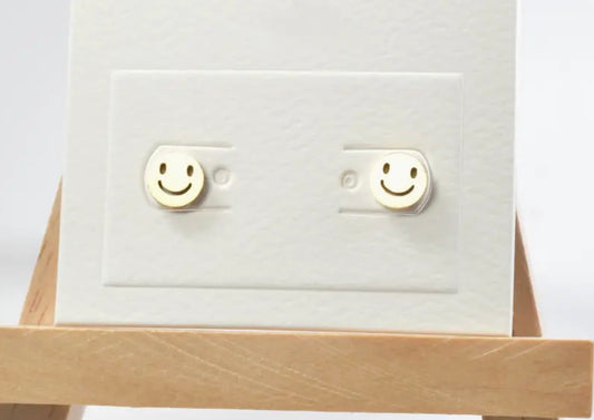 Smile Happy Face Stainless Steel Stud Earring