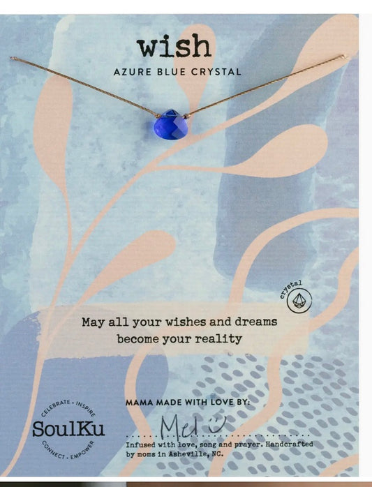 Wish- Azure Blue Soul Shine Necklace