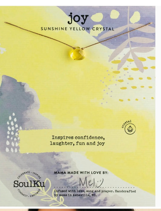 Joy- Sunshine Yellow Soul Shine Necklace