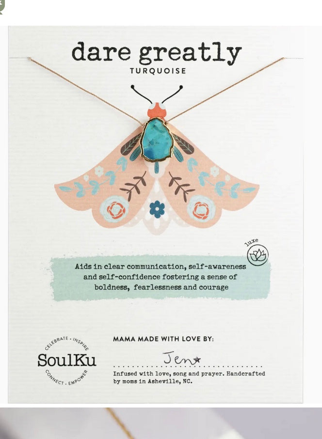 Dare Greatly- Turquoise Alchemy Necklace