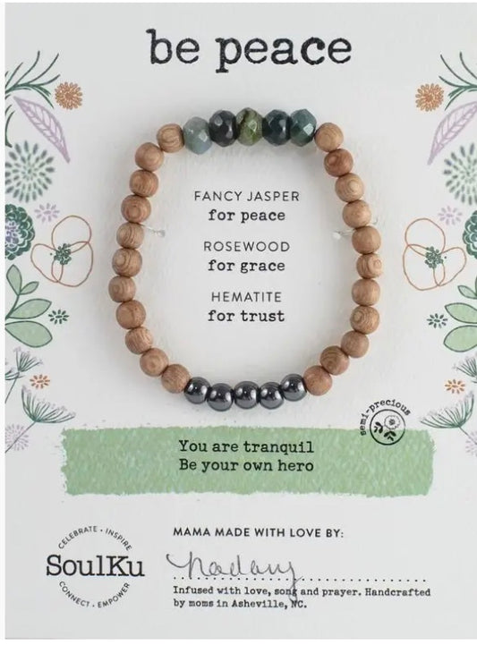 Be Peace- Fancy Jasper Be Your Own Hero Bracelet