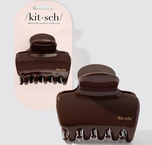 Plastic Puffy Cloud Clip 1pc - Chocolate