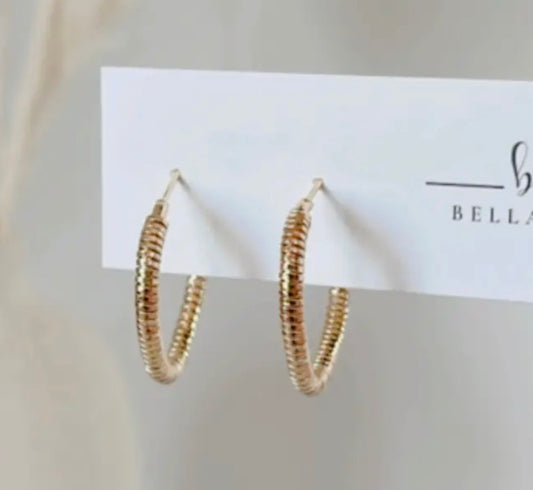 The Abbey 18k Gold Plated Hoop Earrings