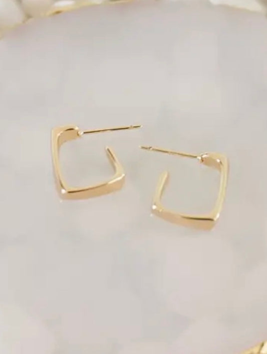 Bryn Kate Gold Plated Stud Earrings