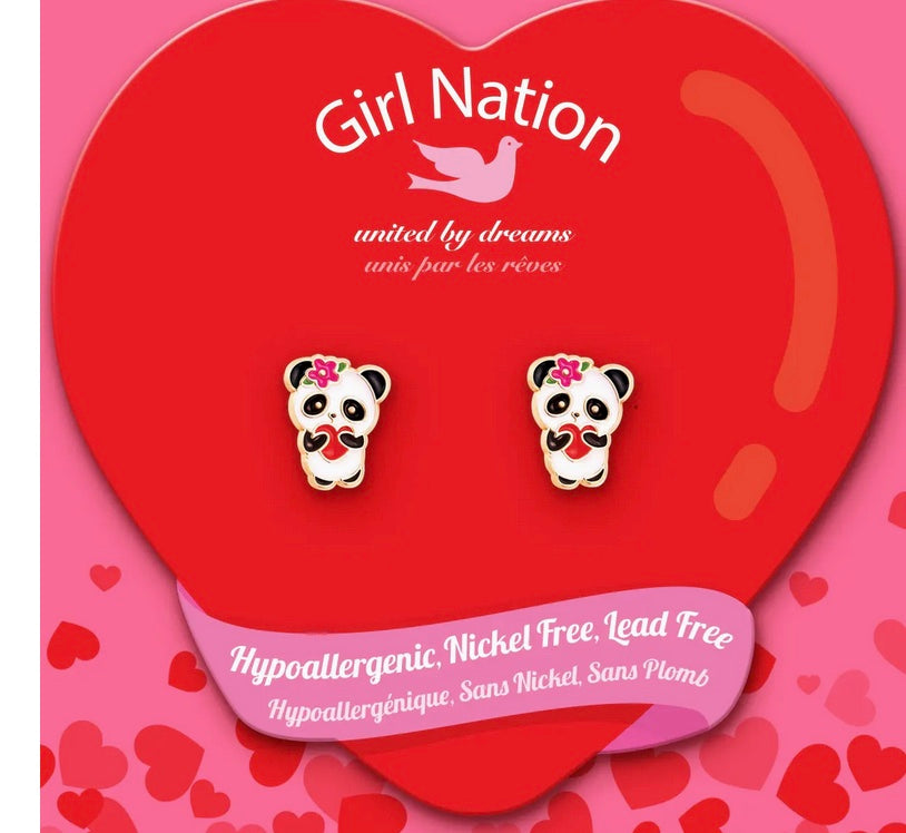 Panda Love Cutie Stud Earrings