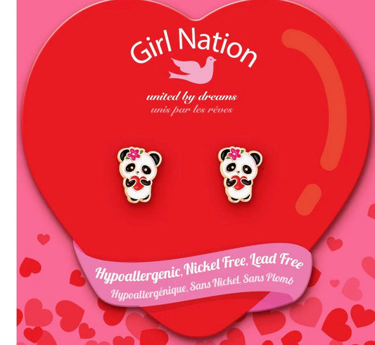 Panda Love Cutie Stud Earrings