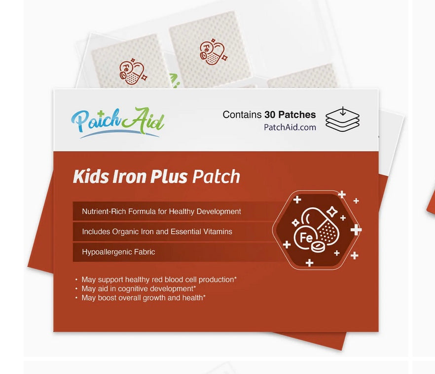 Kids Iron Plus Patch - Organic Iron For Growth & Development