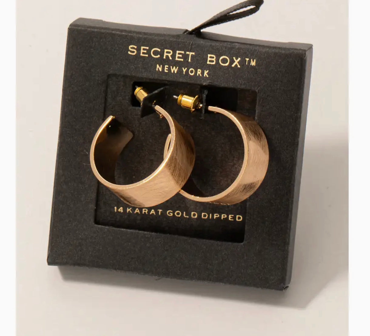 Flat Wide Hoop Earrings