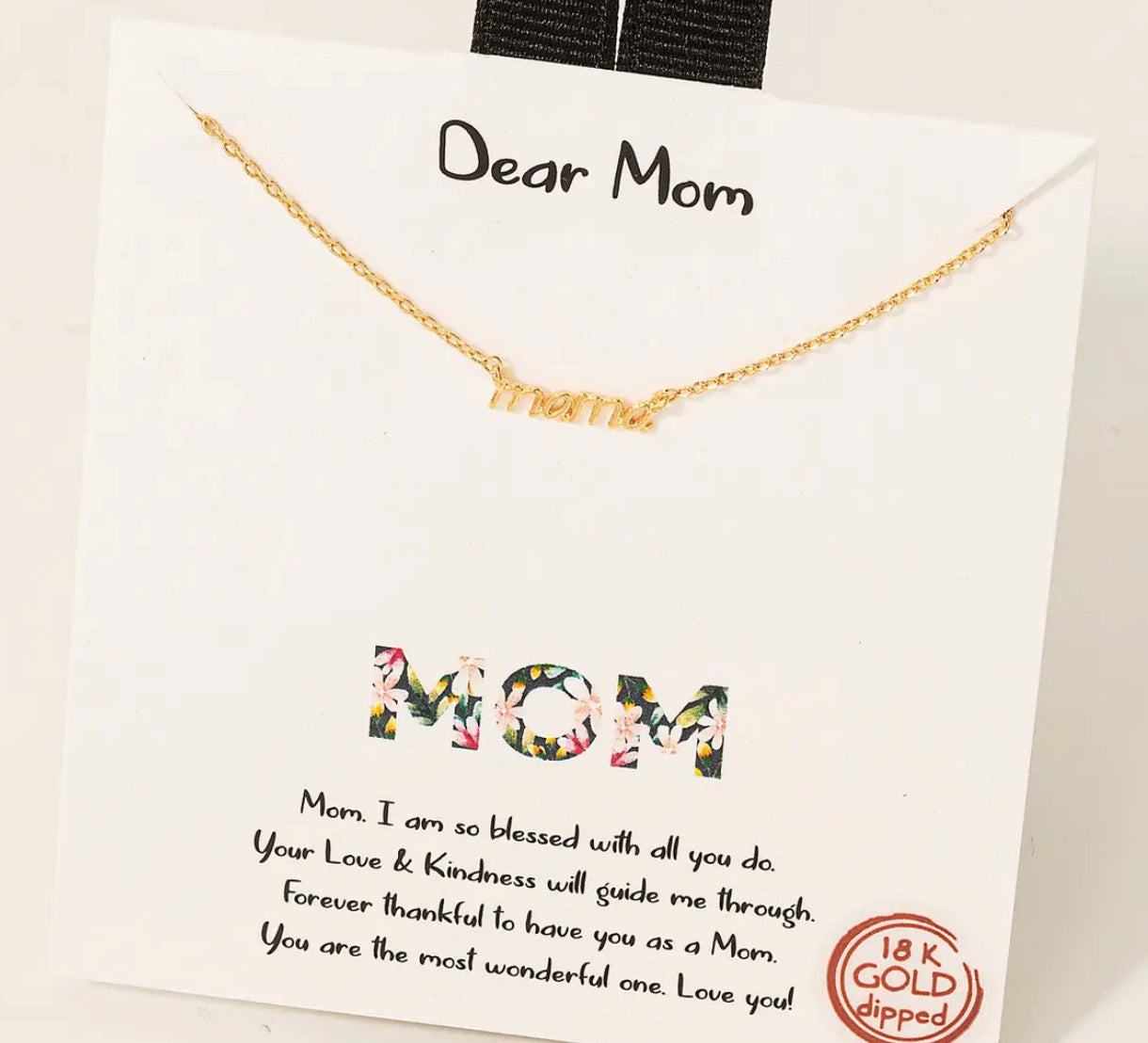 Dainty Mama Pendant Necklace