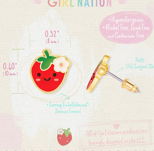 Berry Cute Cutie Stud Earrings