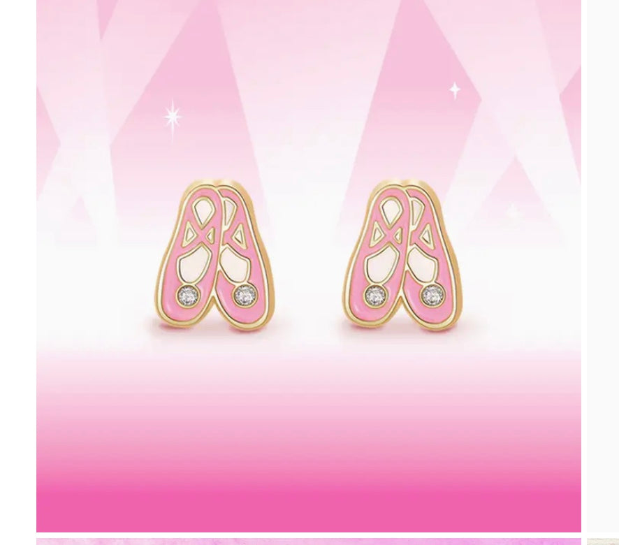 Ballet Slippers Cutie Stud Earrings