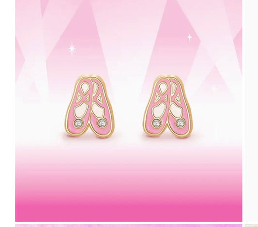 Ballet Slippers Cutie Stud Earrings