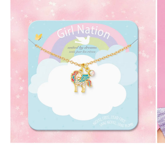 Crystal Unicorn Magic- Sweet Petite Necklace