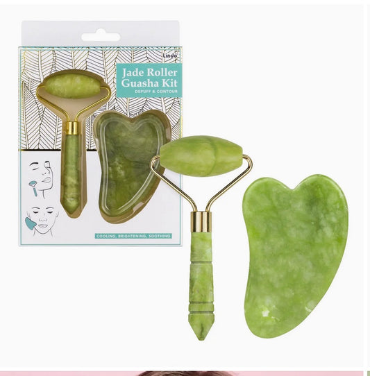 Jade Roller Guasha Kit - Travel Size