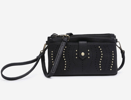 Black - Ayra Studded Wallet
