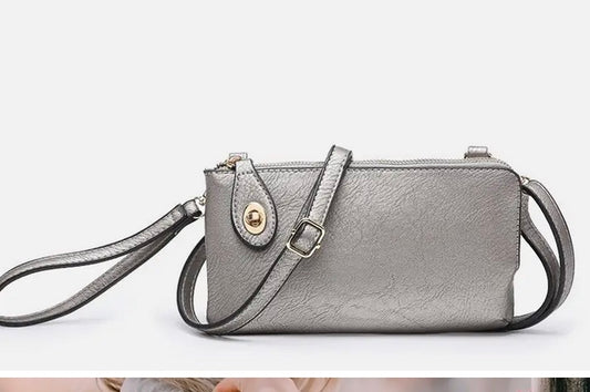 Pewter- Kendall Crossbody/Wristlet