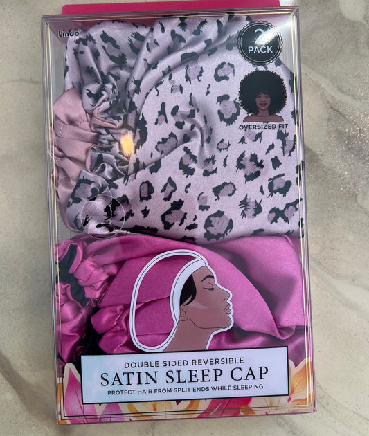 Satin Sleep Cap- Double sided reversible