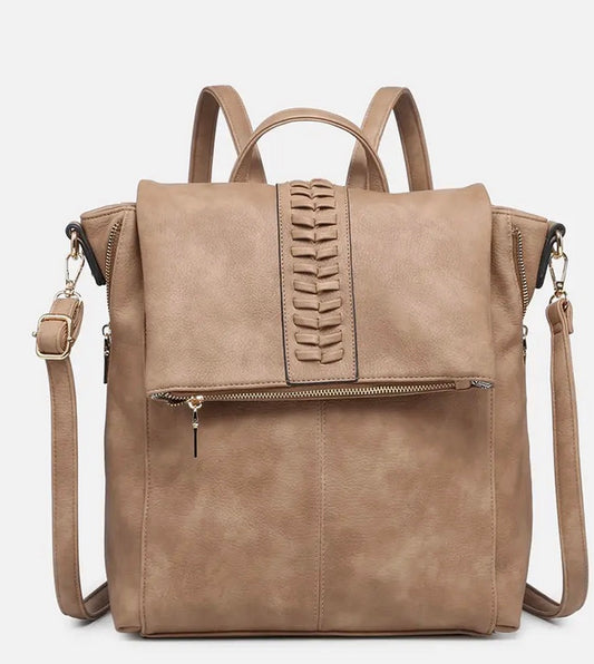 Vivian Distressed Convertible Backpack