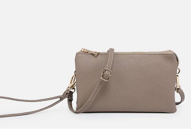 Riley Monogrammable 3 Compartment Crossbody/Wristlet