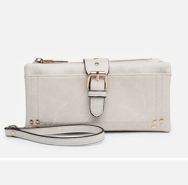 Cadence Buckle Wallet/Clutch w/ Zip Top