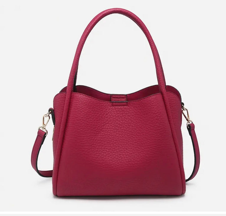 Sasha Structured Satchel w/ 3 Compartments