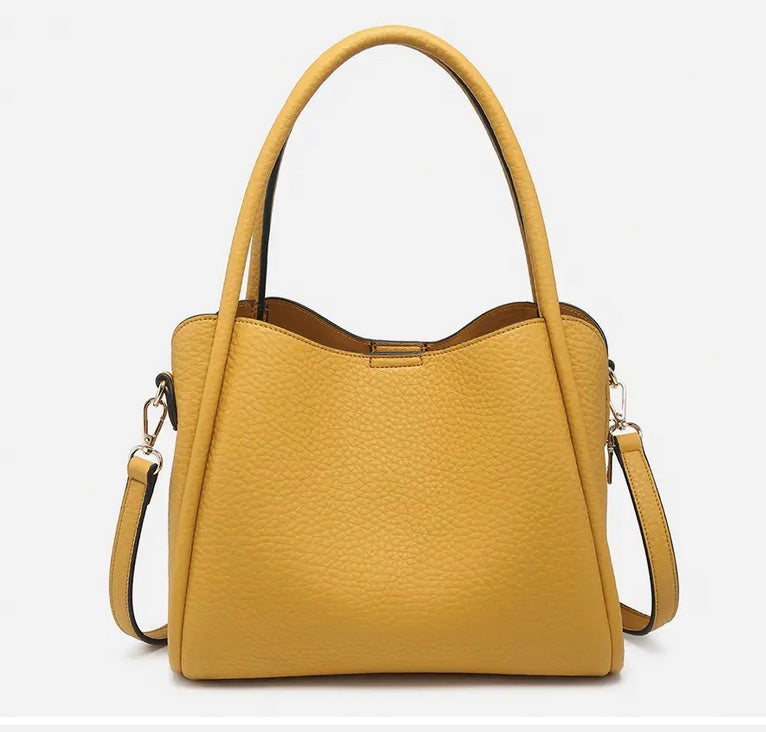 Sasha Structured Satchel w/ 3 Compartments