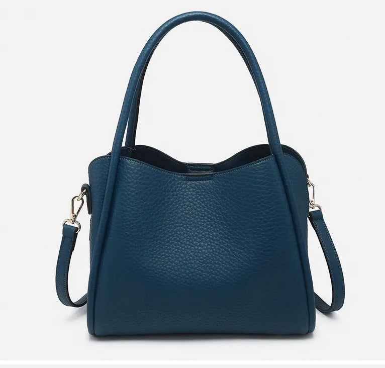 Sasha Structured Satchel w/ 3 Compartments