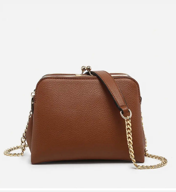 Kiva Snap Pouch Crossbody w/ Chain Strap