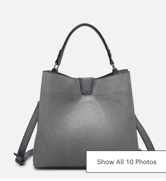 Tati Lizard Monogrammable Satchel